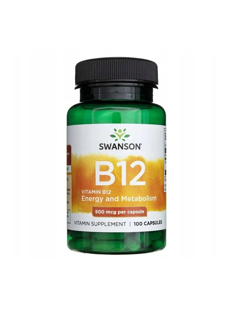 SWANSON Vitamín B12 500 mcg - 100 kapsúl