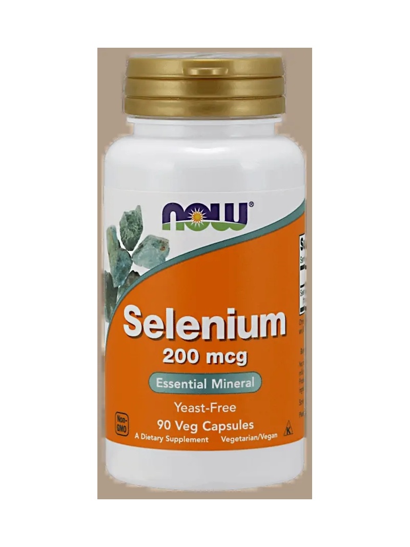 NOW FOODS Selén 200 mcg (Selén) 90 vegánskych kapsúl