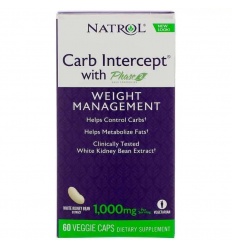 NATROL Carb Intercept s fázou 2 (podporuje trávenie) – 60 vegetariánskych kapsúl