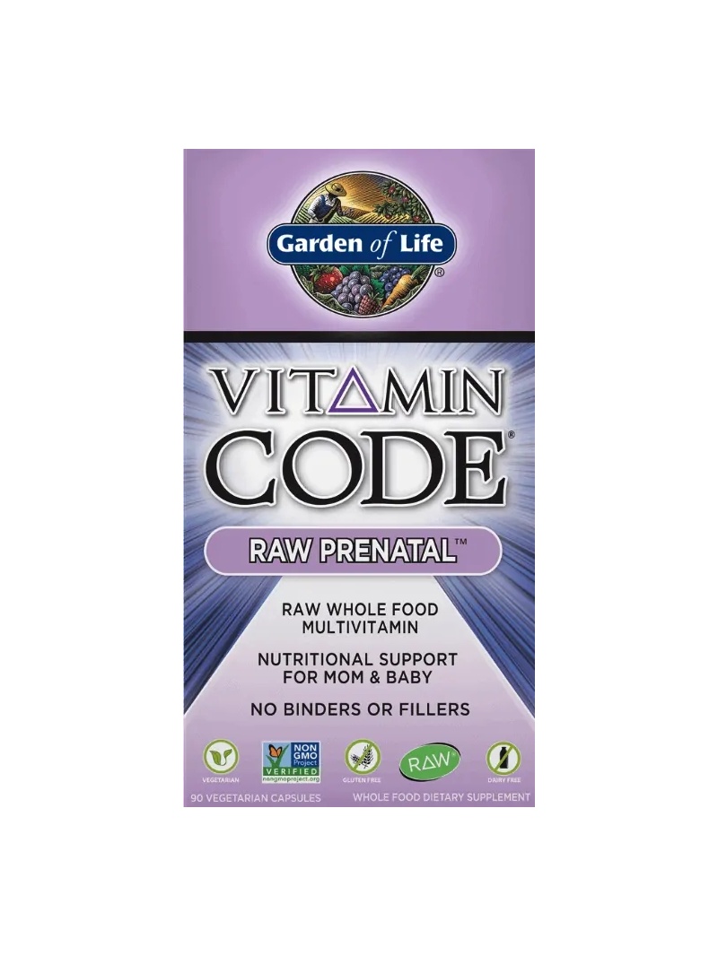 GARDEN OF LIFE Vitamínový kód RAW Prenatal - 90 vegetariánskych kapsúl