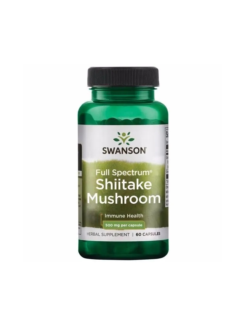 SWANSON Shiitake Huba 500 mg - 60 mäkkých kapsulí
