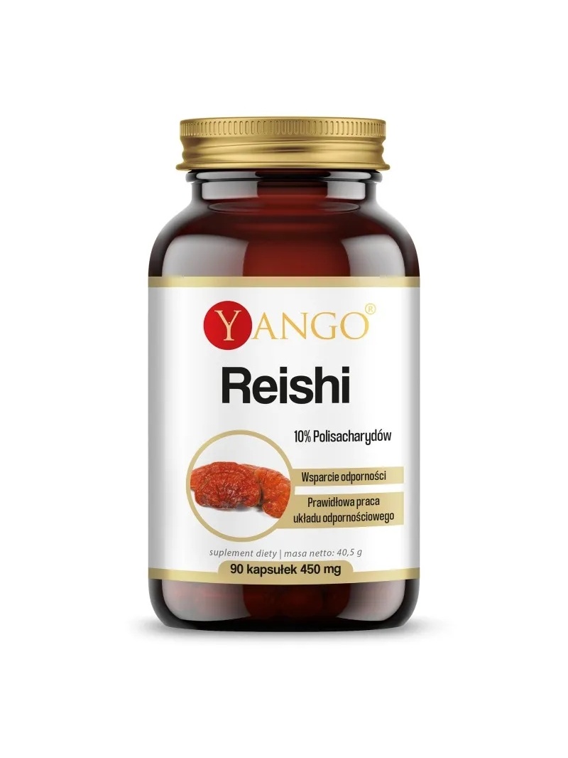 YANGO Reishi - 10% polysacharidový extrakt - 90 vegetariánskych kapsúl