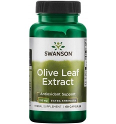 Výťažok z olivových listov SWANSON – 750 mg super sila – 60 mäkkých kapsulí