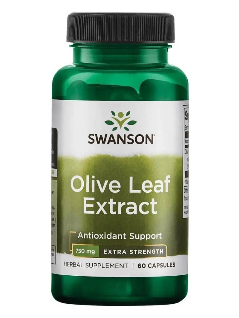 Výťažok z olivových listov SWANSON – 750 mg super sila – 60 mäkkých kapsulí