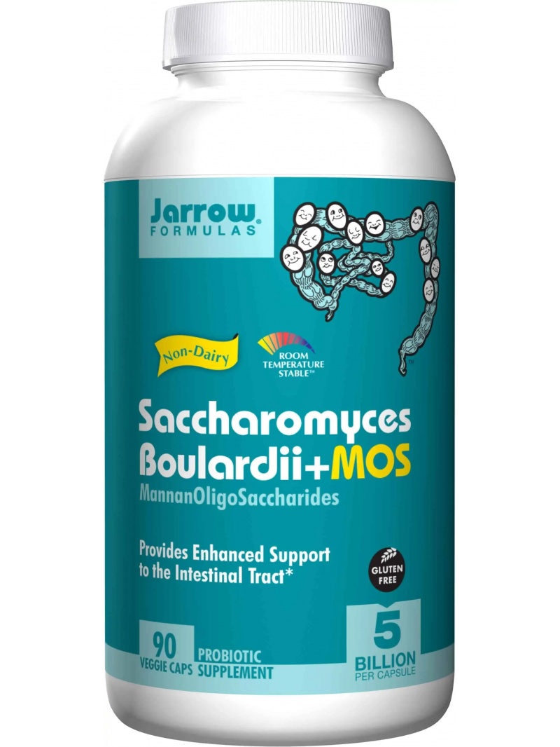 JARROW FORMULES Saccharomyces Boulardii + MOS (probiotikum) - 90 vegetariánskych kapsúl