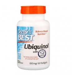 Lekársky najlepší Ubiquinol s Kaneka QH (Ubiquinol CoQ10), 100 mg – 60 mäkkých gélov