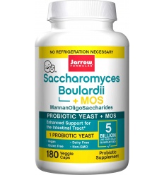 JARROW FORMULAS Saccharomyces Boulardii + MOS (probiotikum) - 180 vegetariánskych kapsúl