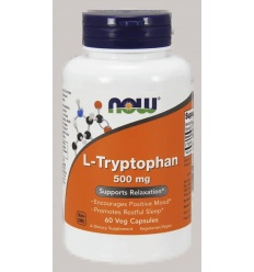 NOW FOODS L-tryptofán 500 mg – 60 vegánskych kapsúl