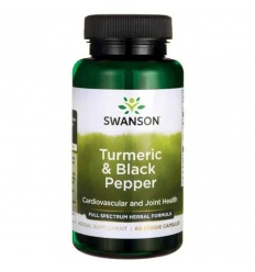 SWANSON Full Spectrum Turmeric (Black Root Turmeric) – 60 vegetariánskych kapsúl