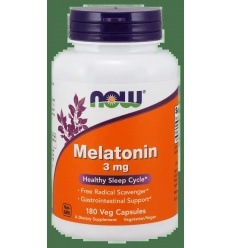 NOW FOODS Melatonín (Melatonín) 3 mg – 180 vegánskych kapsúl