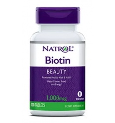 NATROL Biotín (Biotín) 1000 mcg - 100 vegetariánskych tabliet