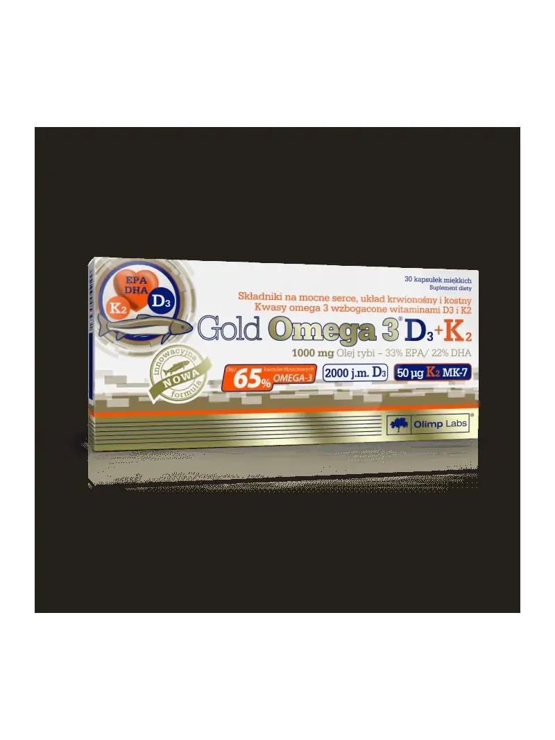 OLIMP GOLD OMEGA 3 D3 + K2 - 30 kapsúl