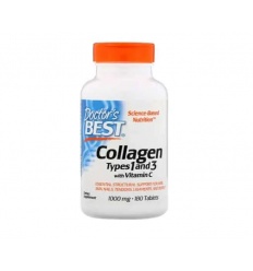 Lekársky best kolagén typ 1 a 3 s vitamín C 1000 mg 180 tbl