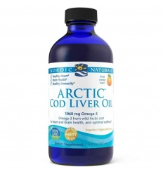 Nordic Naturals Arctic celozrnný olej 1060 mg celozrnný olej 237 ml - pomaranč