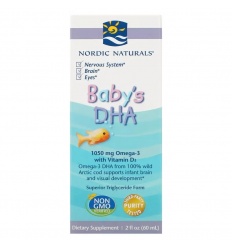 Nordic Naturals Baby&#39;s DHA - Omega-3 pre deti s vitamínom A a D3 - 60 ml