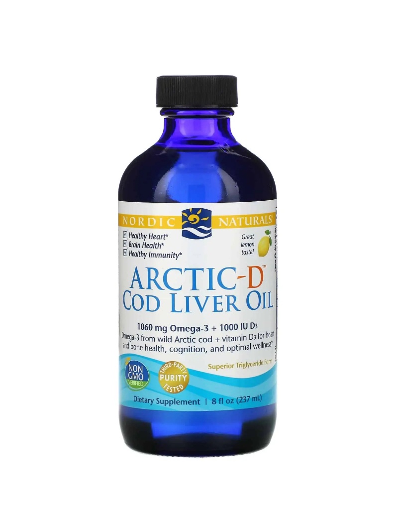 Nordic Naturals Arctic-D pekanový olej 237 ml citrón