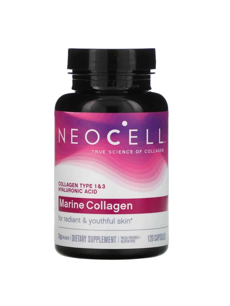 Morský kolagén NeoCell (kolagén typu 1 a 3 + hyalurónová kyselina) 120 kapsúl