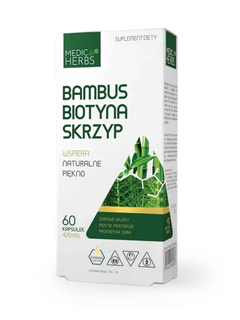 MEDICA BYLINKY Bambus Biotín Praslička 60 kapsúl