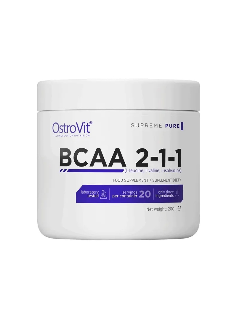 OstroVit Supreme Pure BCAA 2-1-1 (aminocyselíny) 200 g