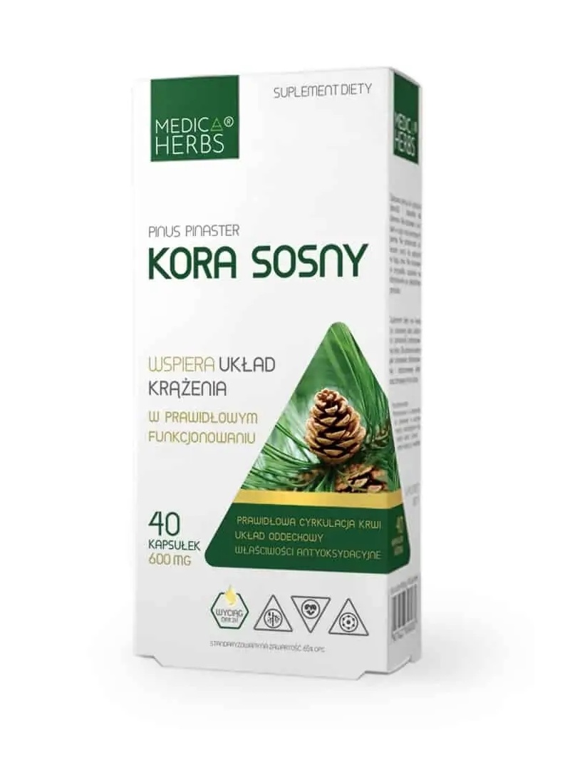 MEDICA BYLINKY Borovicová kôra (krvné cievy) 40 kapsúl