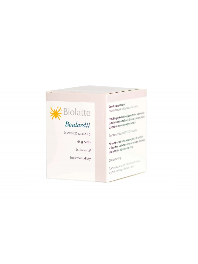 BIOLATTE Boulardii (Probiotikum, mikrokyselina Sc. boulardii) 26 vrecúšok