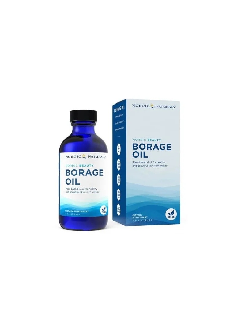 NORDIC NATURALS Borákový olej (Omega-6, Borákový olej) 119 ml