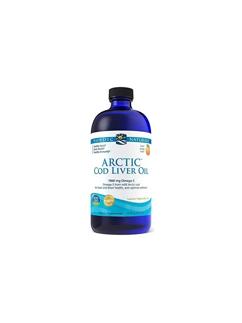 NORDIC NATURALS Arktický celozrnný olej 1060 mg Celozrnný olej 473 ml - pomaranč