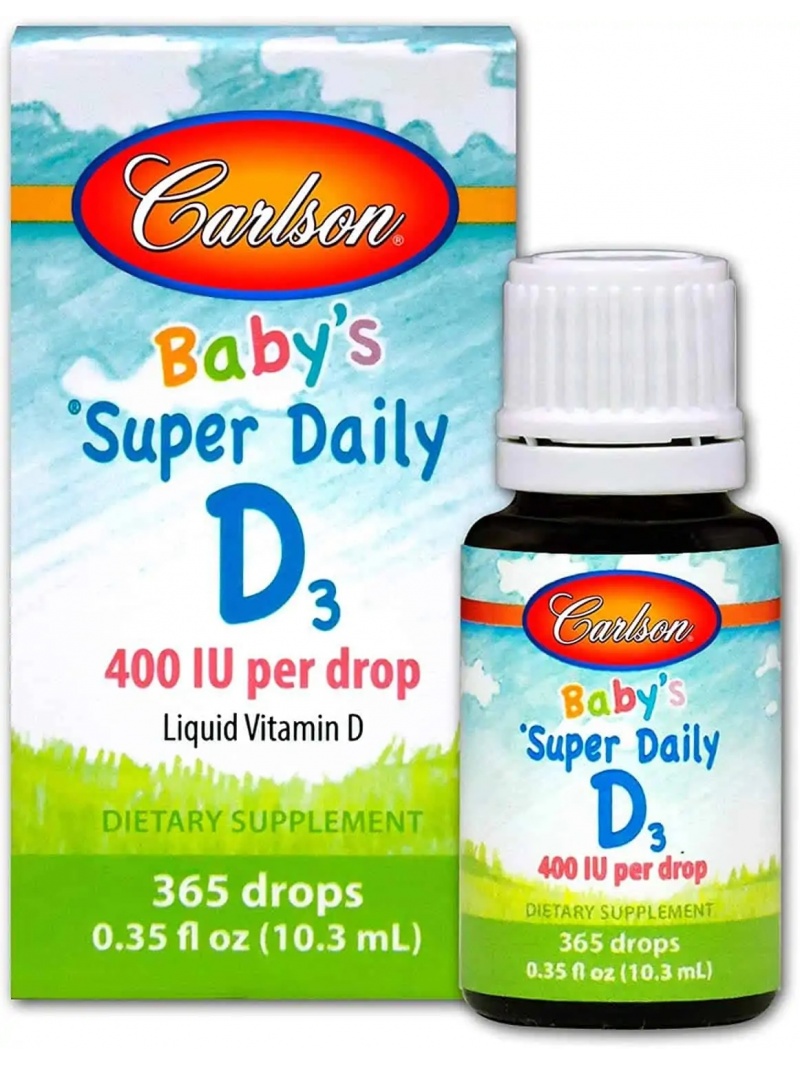 CARLSON LABS Baby&#39;s Super Daily D3 (vitamín D3 pre deti) 10 ml