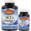 CARLSON LABS MCT & Omega-3 120 + 30 mäkkých gélov