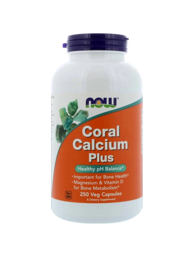 NOW FOODS Coral Calcium Plus (horčík, zdravie kostí) 250 mäkkých gélov