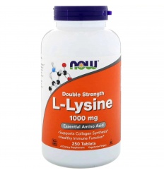 NOW FOODS L-lyzín (lyzín) 1000 mg 250 vegánskych tabliet