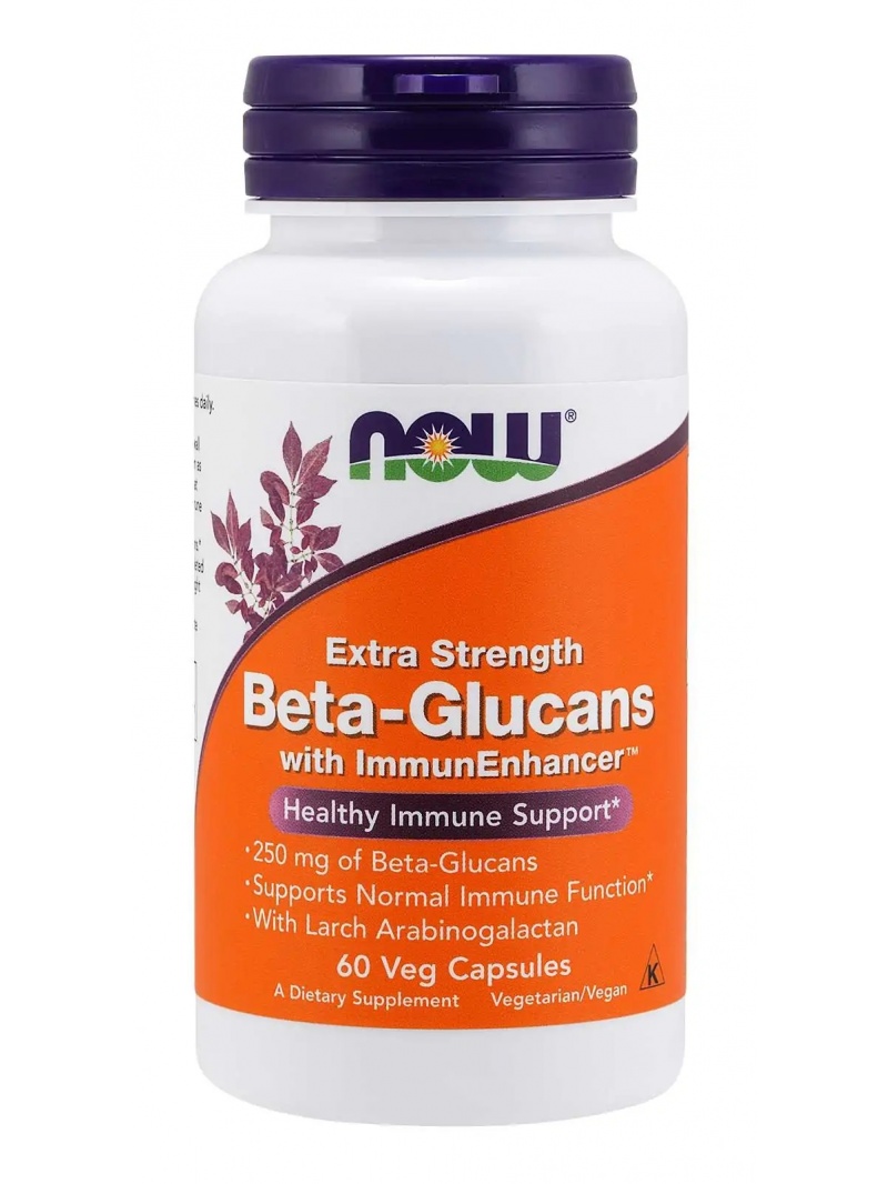 NOW FOODS Extra silné beta-glukány s kapsulami ImmunEnhancer 60