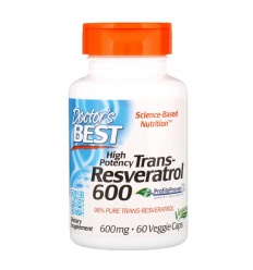 Najlepší trans-Resveratrol 600 (Resveratrol) liek 60 vegetariánskych kapsúl