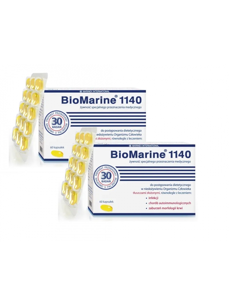MARINEX BioMarine 1140 (olej z hlbokomorského žraloka) 2 x 60 kapsúl