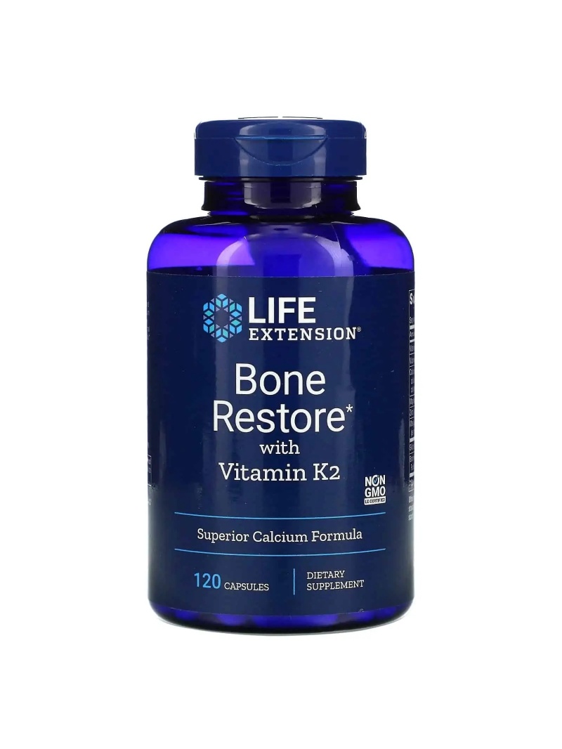 LIFE EXTENSION Obnova kostí s vitamínmi K2 120 kapsúl