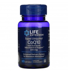 LIFE EXTENSION Super Ubiquinol CoQ10 s vylepšenou podporou mitochondrií 100 mg 60 vrecúšok