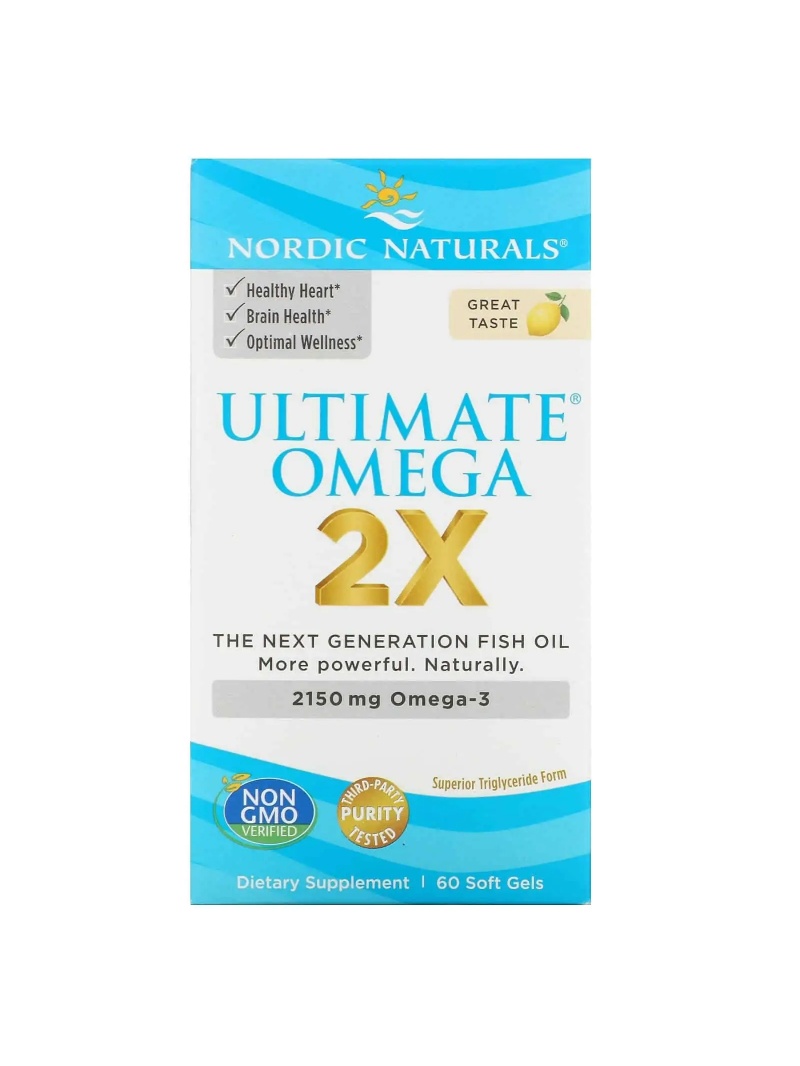 NORDIC NATURALS Ultimate Omega 2X 2150 mg (Omega-3) 60 mäkkých gél