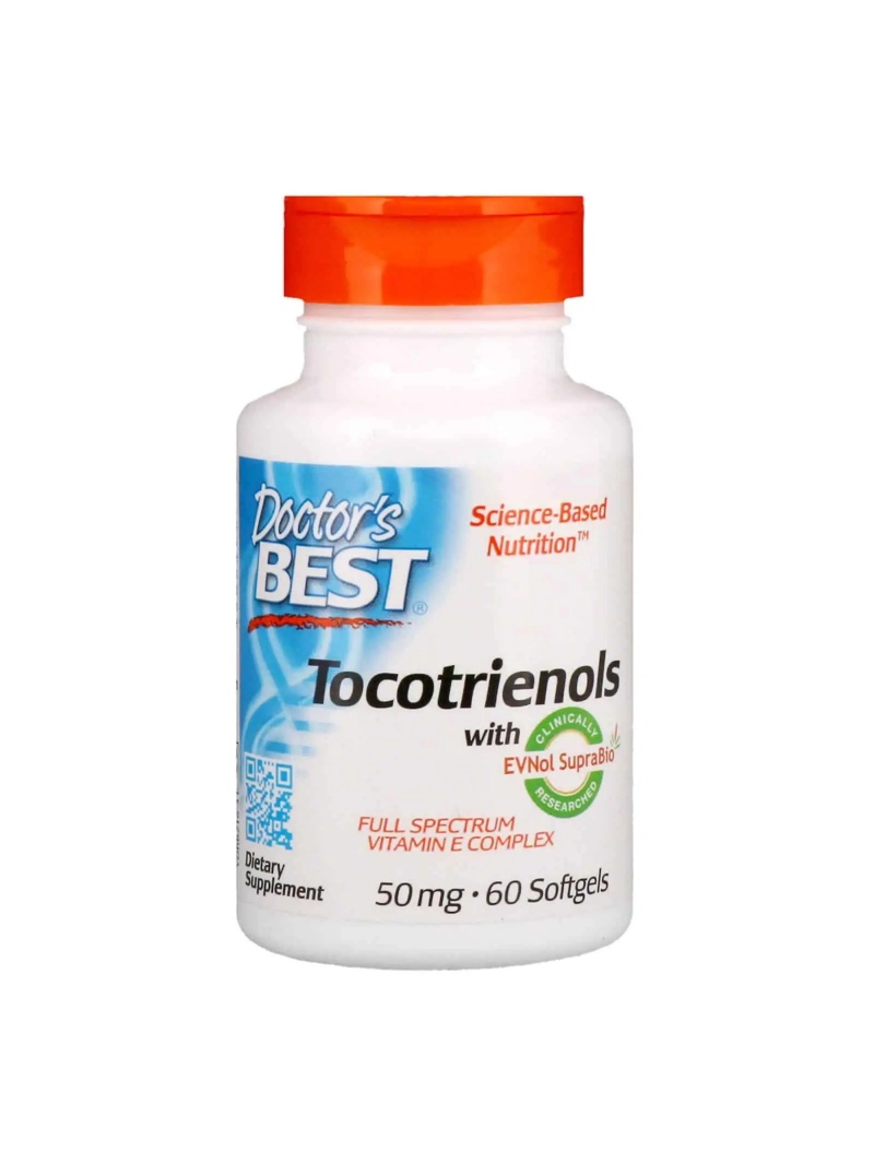 Najlepšie tokotrienoly lekára 50 mg (komplex vitamínu E) 60 mäkkých gélov