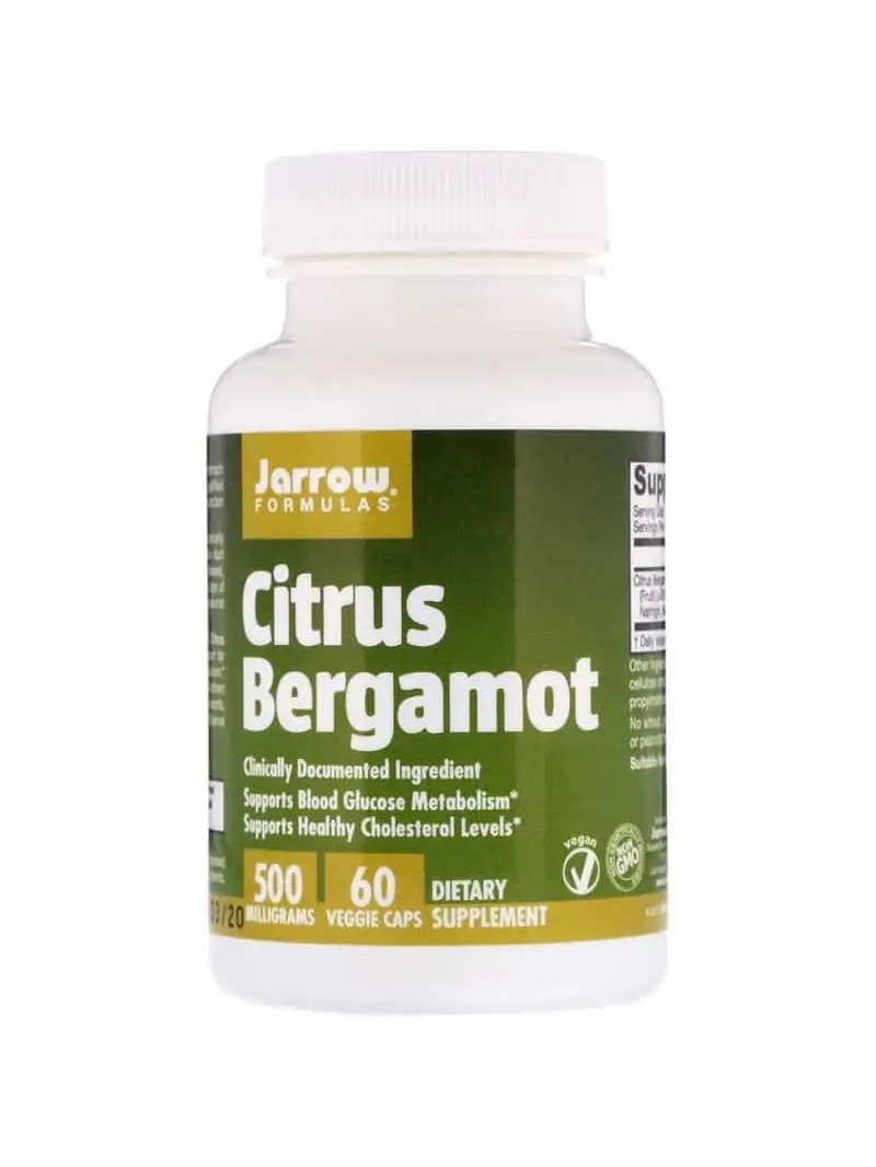 JARROW FORMULAS Citrusový bergamot (Výťažok z citrusov Bergamia) 60 vegetariánskych kapsúl