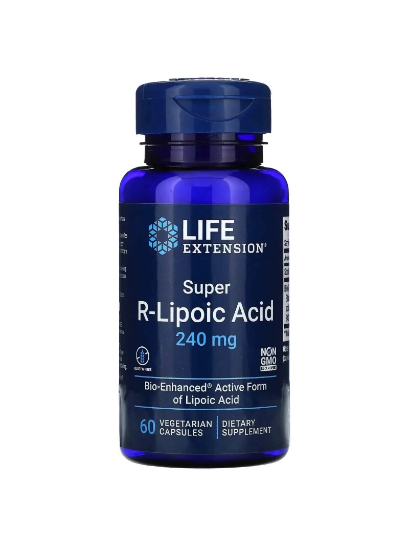LIFE EXTENSION Super R-Lipoic Acid 60 vegetariánskych kapsúl