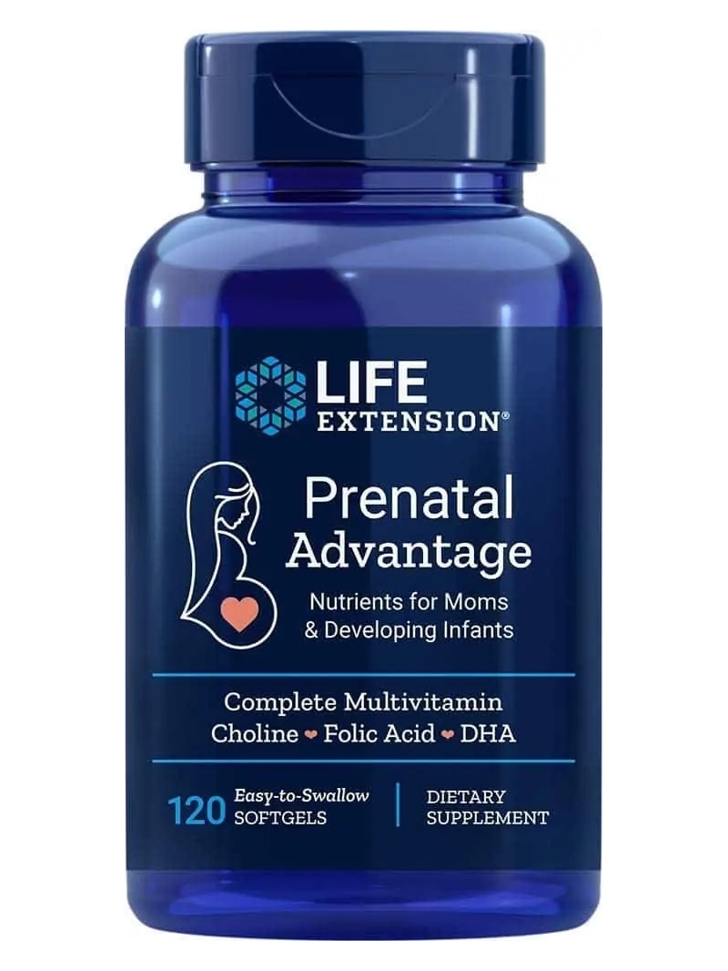 PREDĹŽENIE ŽIVOTA Prenatálna výhoda (pre tehotné ženy) 120 mäkkých gélov