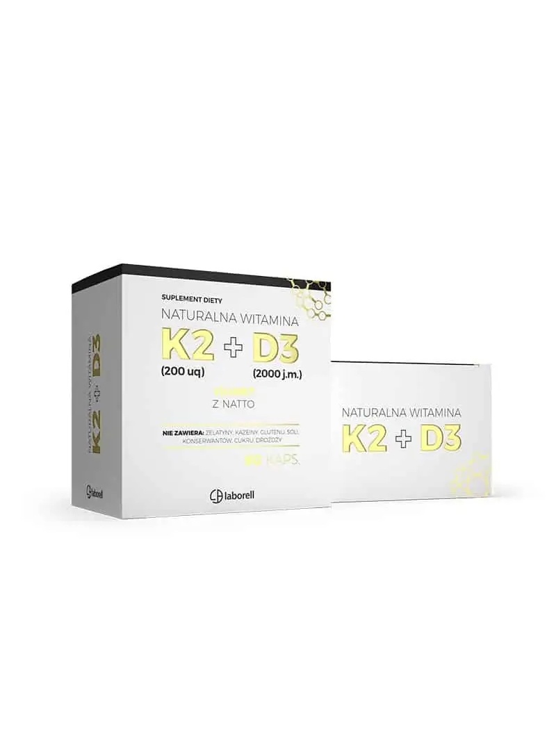 LABORELL Vitamín K2 + D3 200 mcg + 2000 IU VitaMK7 90 kapsúl