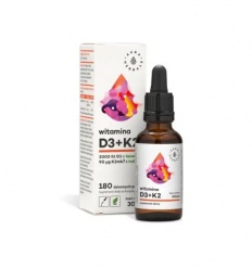 AURA HERBALS Vitamín D3 + K2MK7 2000IU 30ml