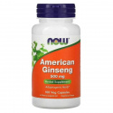 NOW FOODS Americký ženšen 500 mg (Americký ženšen) 100 vegetariánskych kapsúl
