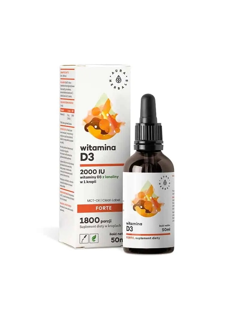 AURA HERBALS Vitamín D3 FORTE 2000IU 50ml