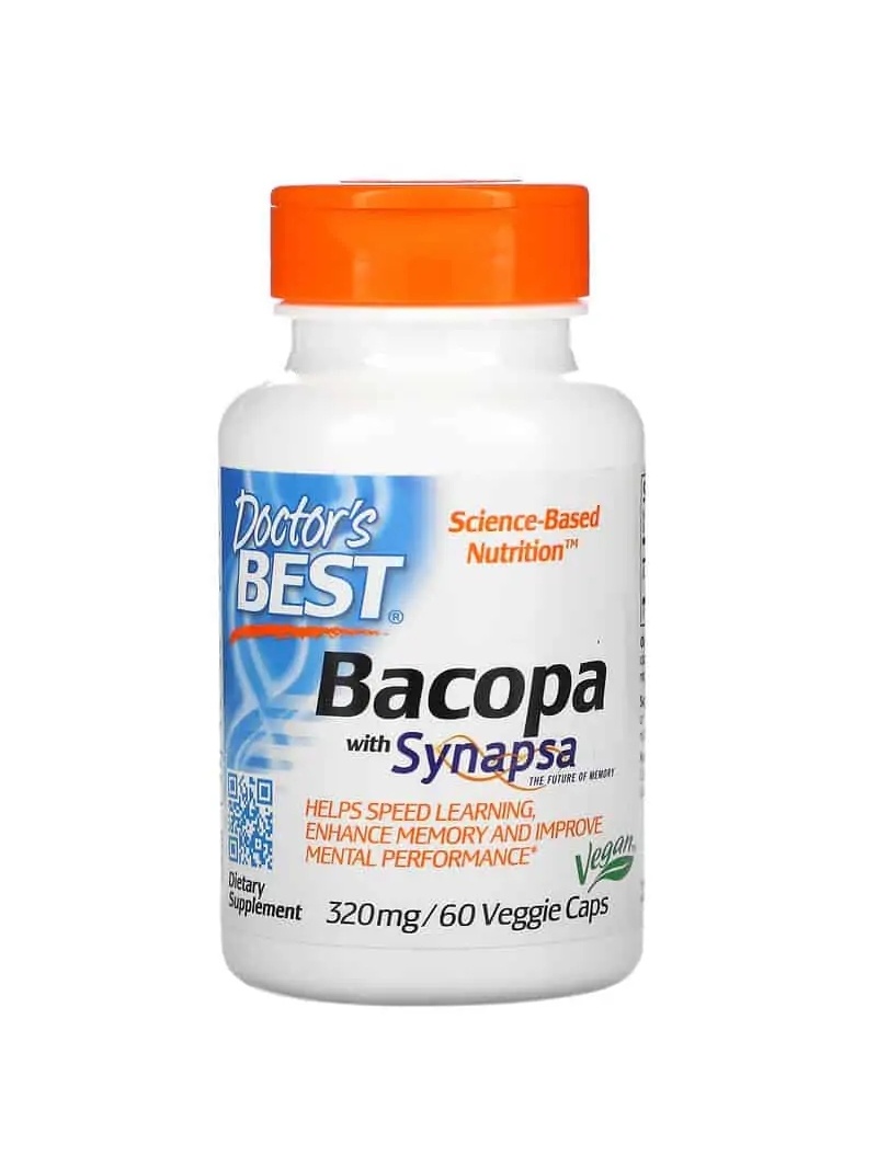 Najlepší liek bacopa so synapsou (podpora pamäti a zdravia mozgu) 60 kapsúl