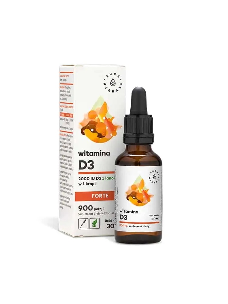 AURA HERBALS Vitamín D3 FORTE 2000IU 30ml