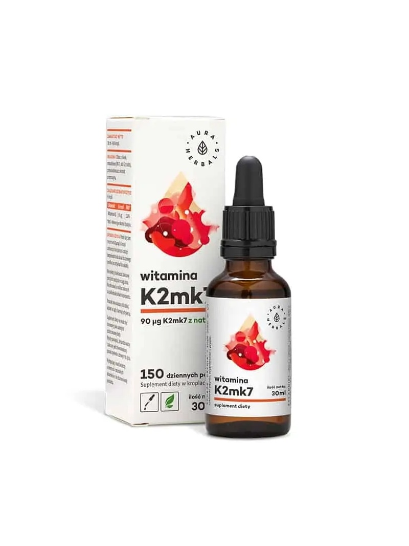 AURA HERBALS Vitamín K2MK7 90mcg 30ml