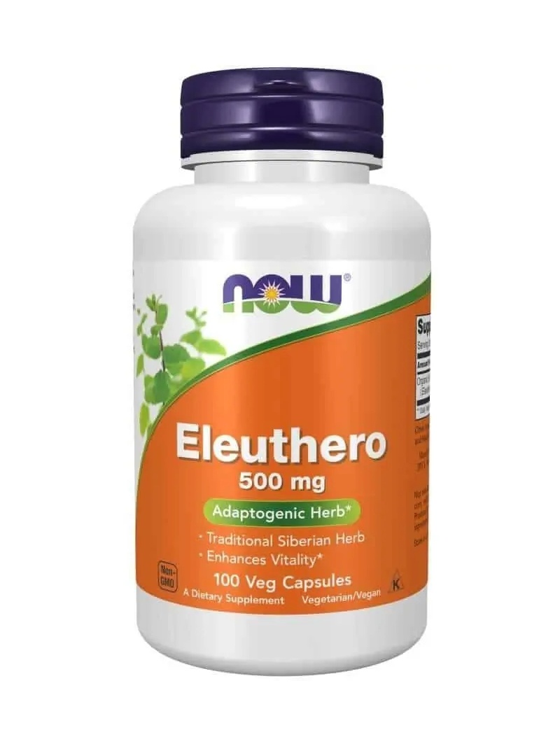 NOW FOODS Eleuthero 500 mg (Sibírsky Zensen) 100 vegetariánskych kapsúl