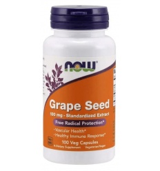 NOW FOODS Štandardizovaný extrakt z hroznových jadierok 100 mg (extrakt z hroznových jadierok) 100 vegetariánskych kapsúl